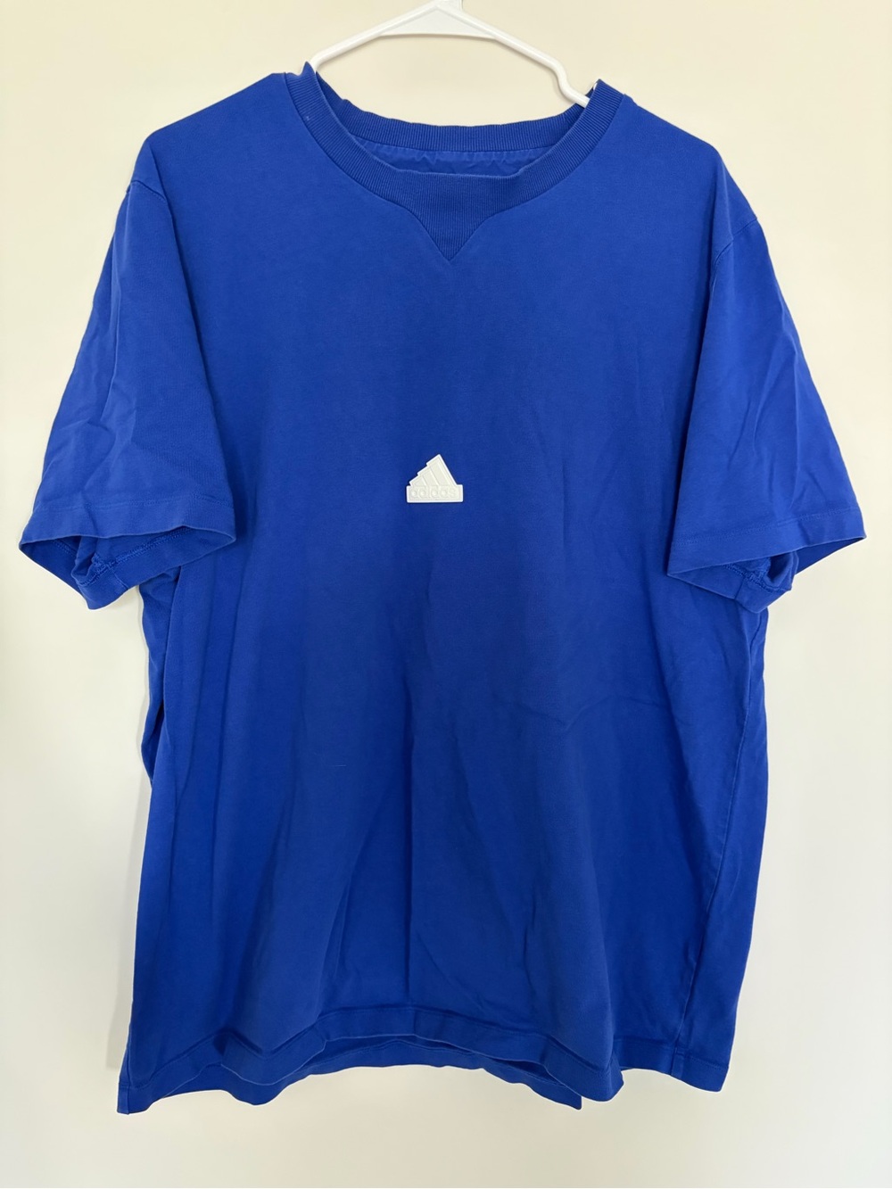 Adidas Royal Blue "Born From Sport" Graphic Athletic T-Shirt Men’s XL